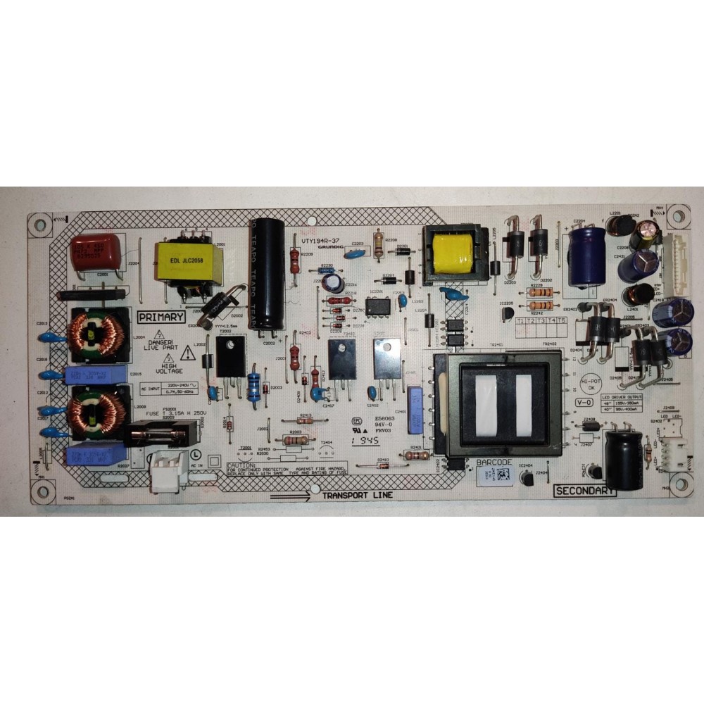 VTY194R-37, ARÇELİK BEKO POWER BOARD.