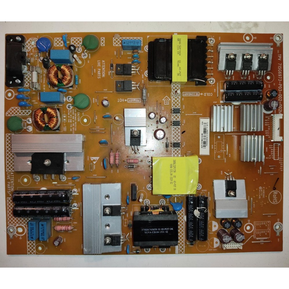 715G6973-P03-002-002M, PHILIPS POWER BOARD.