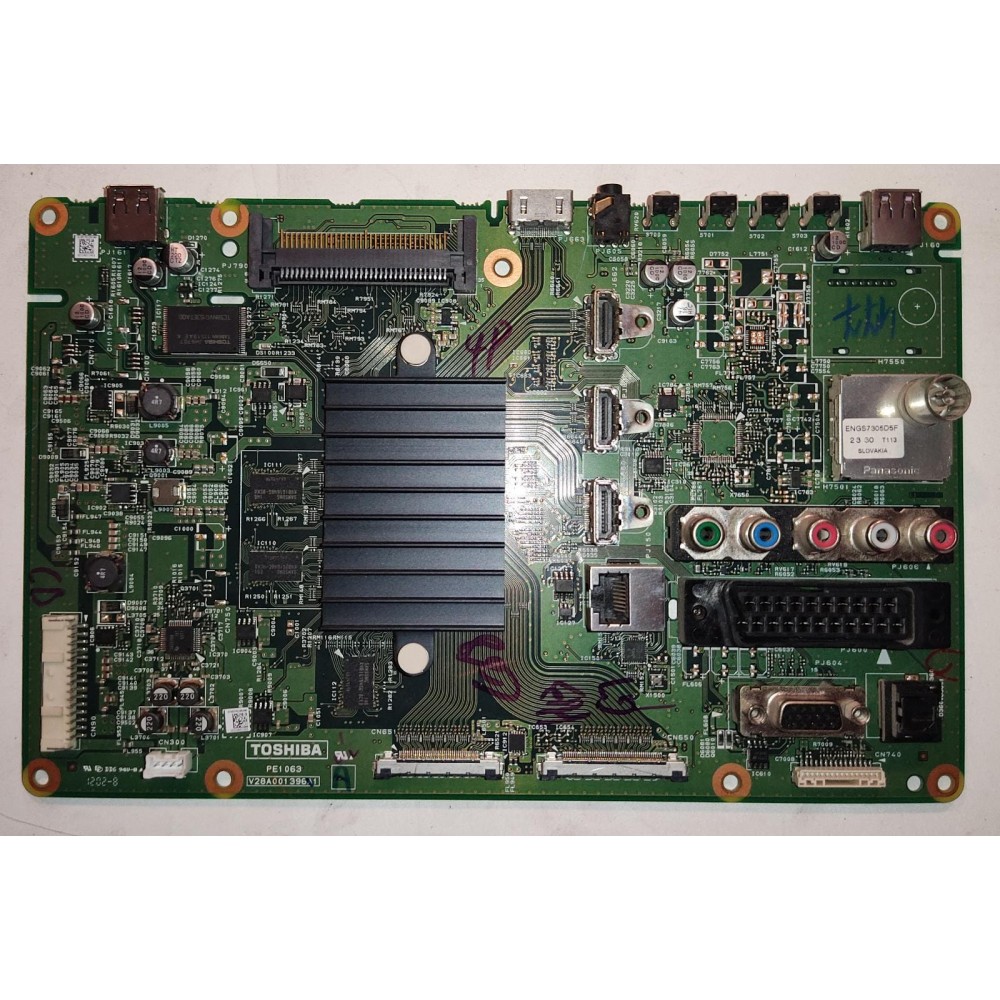 V28A001396A1, TOSHIBA MAİN BOARD.