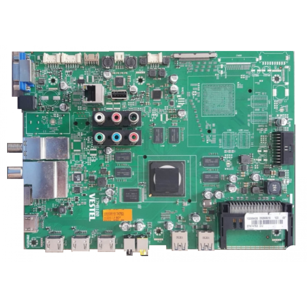 17MB100, 23299516, 23299518, Vestel 43UA9400, Main Board, Ana Kart, VES430QNEL-U01