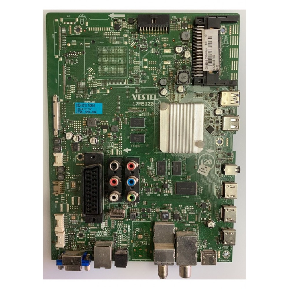 17MB120 . 23343574 . Regal, VESTEL, 40R8070U 4K 3D . Main Board, ANA KART,